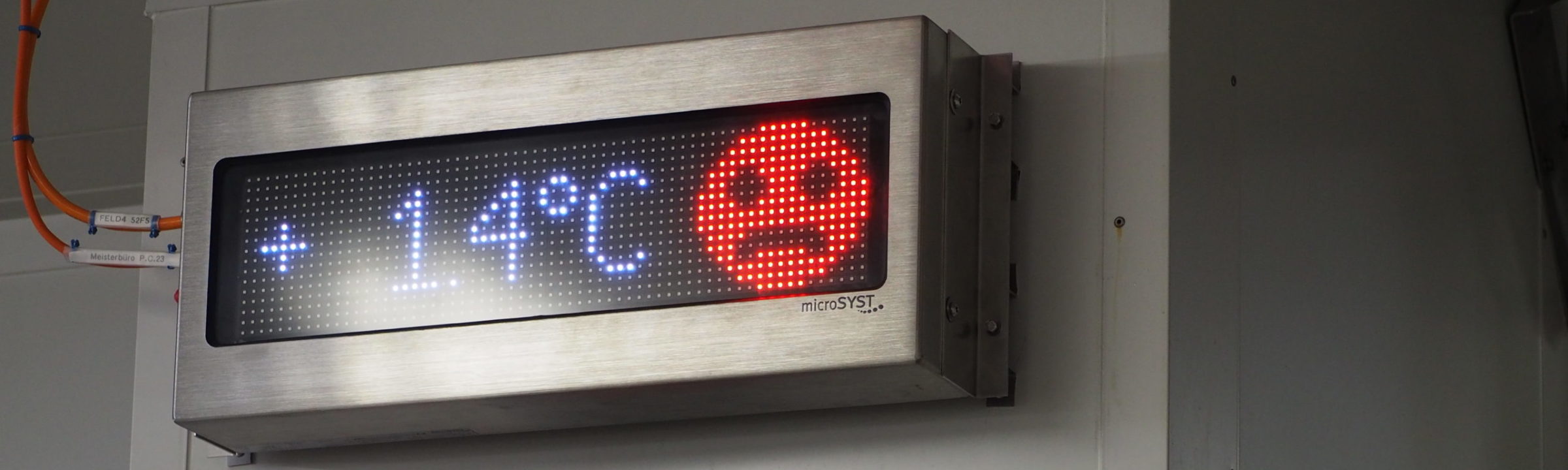 Nudge-Beispiel: Temperaturanzeige mit Smiley bei Deutsche See